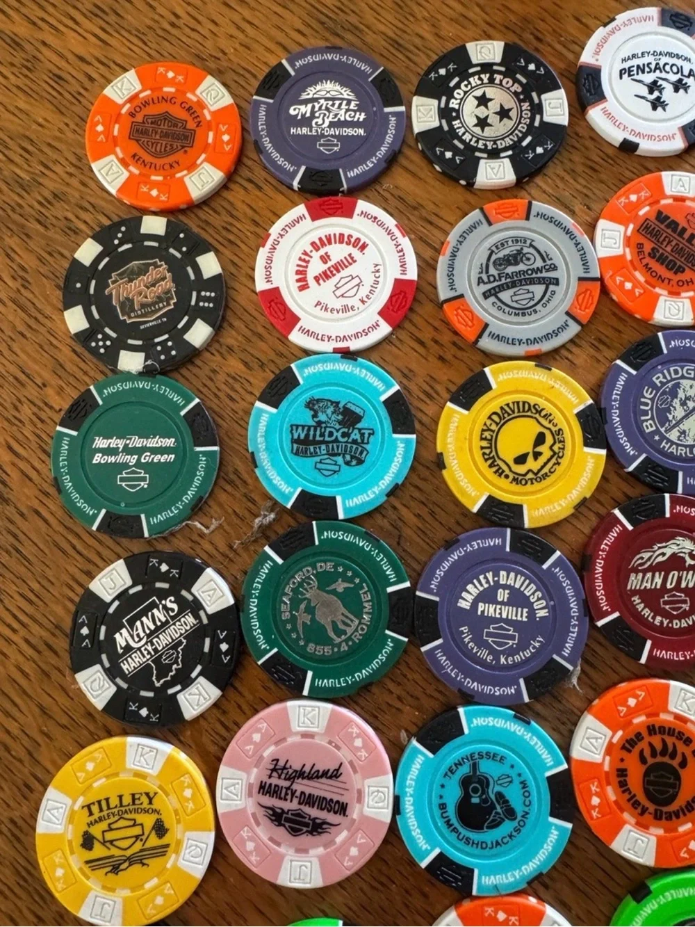 Harley-Davidson Collectible Casino Poker Chip Set - Multicolor
